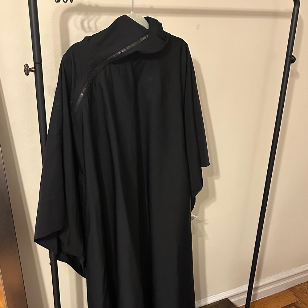 Issey Miyake Elegant Black Raincoat